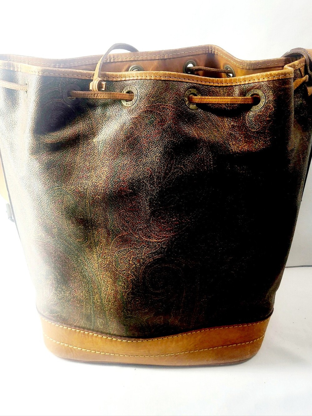 Etro Leather Drawstring Bag - Picture 6 of 7